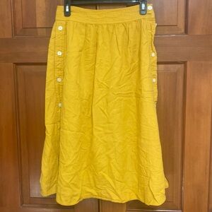 Madewell autumn sunflower yellow skirt